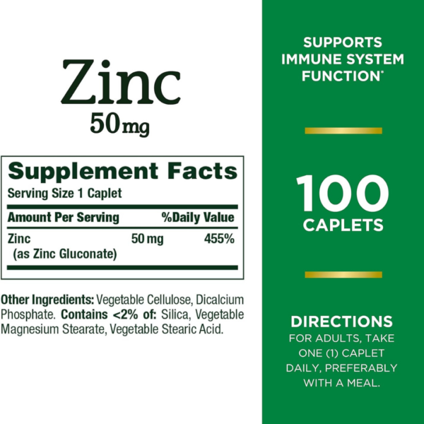 PASTILLAS DE ZINC NATURE'S BOUNTY