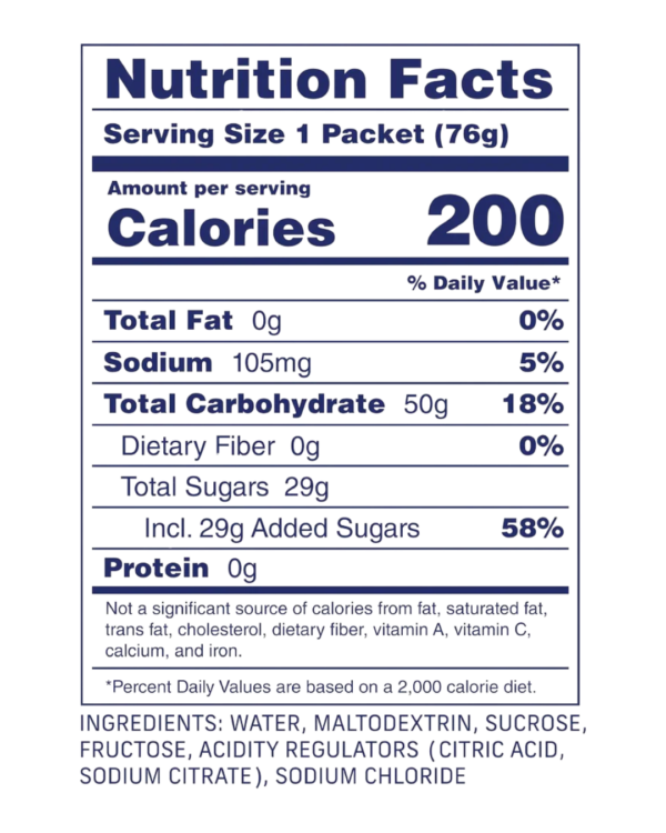 CARBS FUEL ORIGINAL GEL 50G