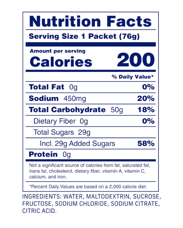 CARBS FUEL SALTED GEL SODIO