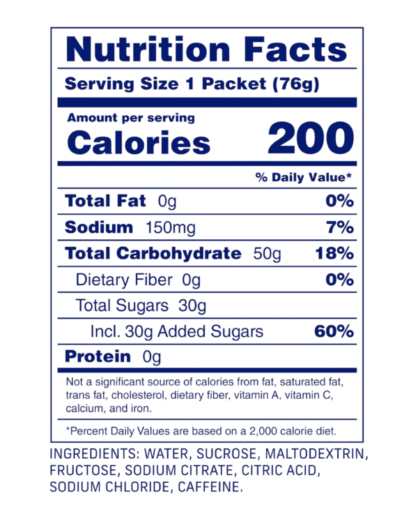 CARBS FUEL GEL 50G CON CAFEÍNA